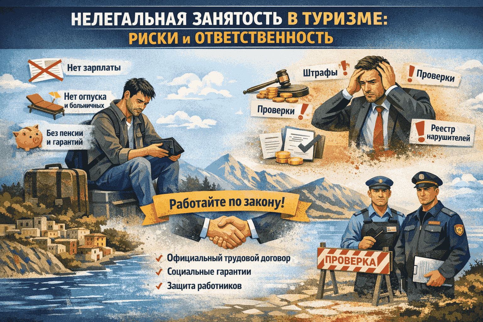 Нелегальная занятость в туристической отрасли: риски и ответственность